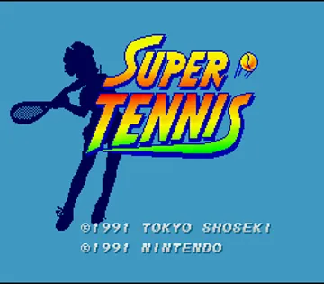 Super Tennis (USA) (Arcade) screen shot title